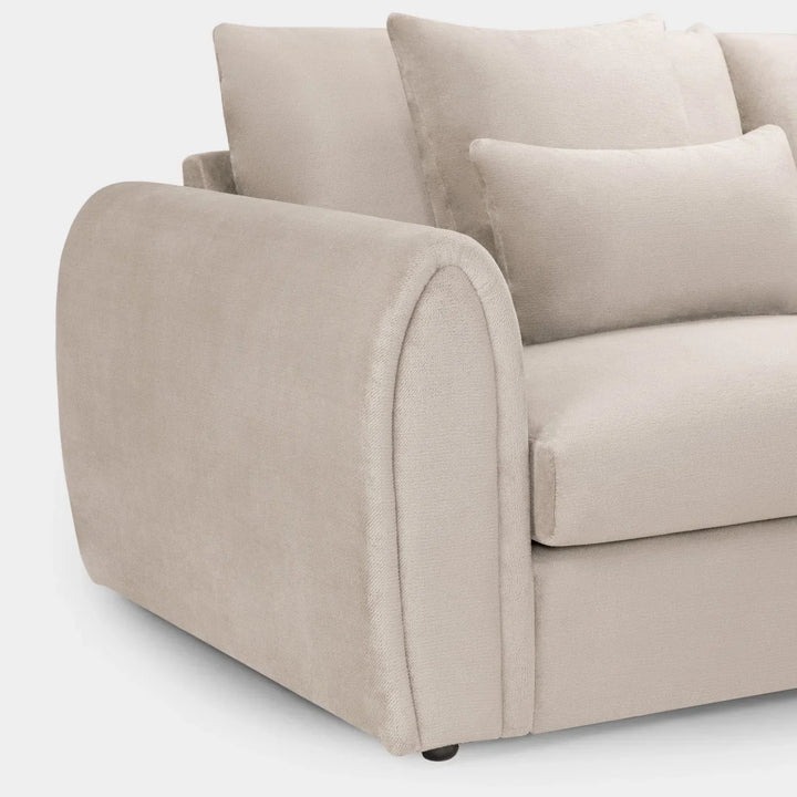 Mirabel Mocha Velvet Right Hand Facing Corner Sofa
