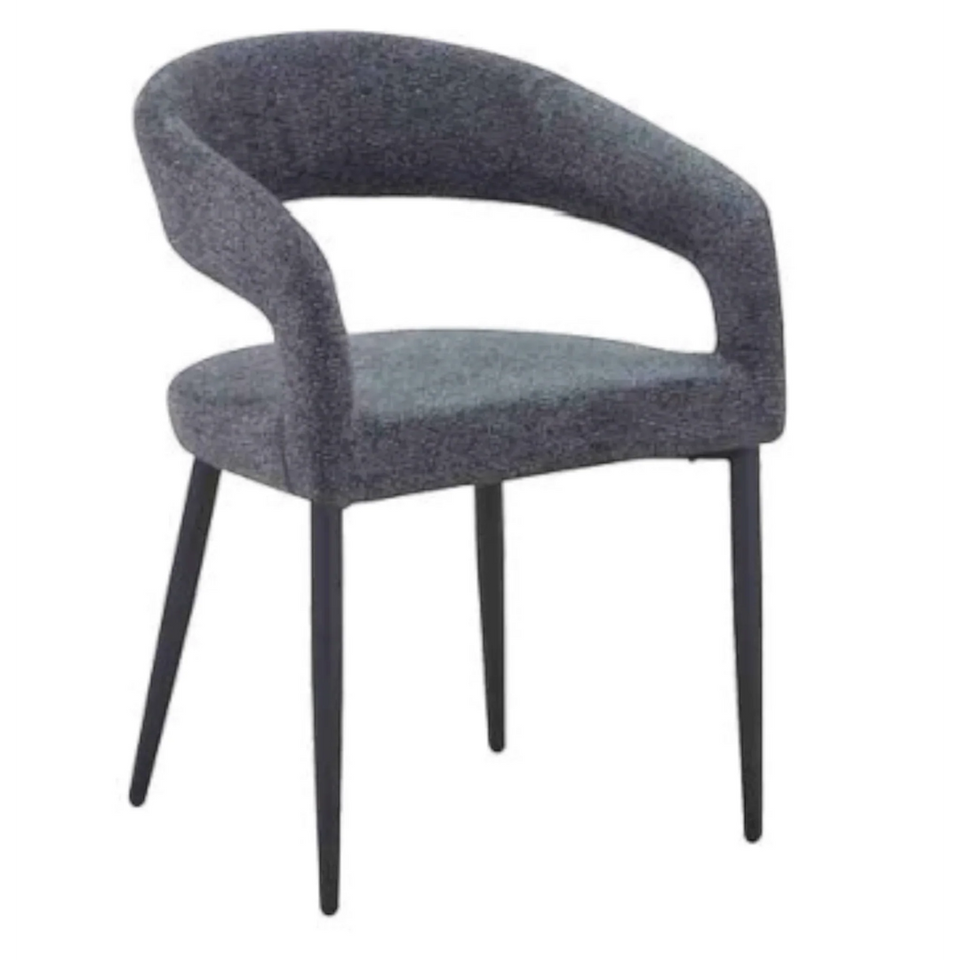 Olympia 160cm Grey Ceramic Marble Dining Table With Olympia Dining Chairs
