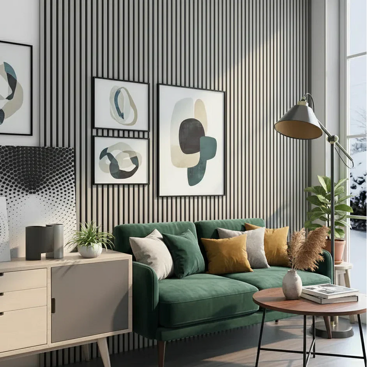 Premium 3 Sided Wood Veneer Wall Panels 240x32cm - Pack Of 2 - Range Of Colours