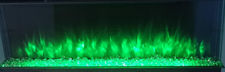 41 50 60 71 Inch HD+ Panoramic Black Electric Luvelle Fire 3 Sided Full Glass-Esme Furnishings