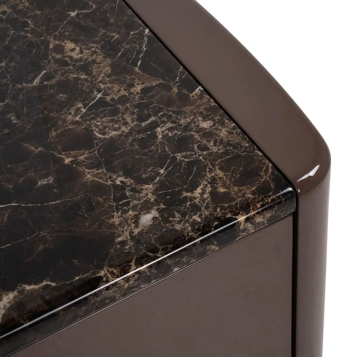 Richmond Interiors Almundi Chocolate Brown TV Cabinet