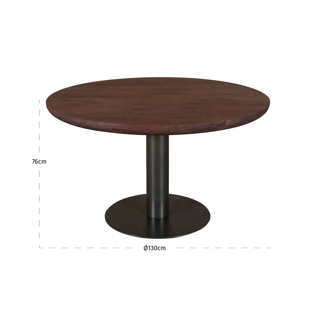 Richmond Interiors Baldwin Spicebrown 130cm Dining Table