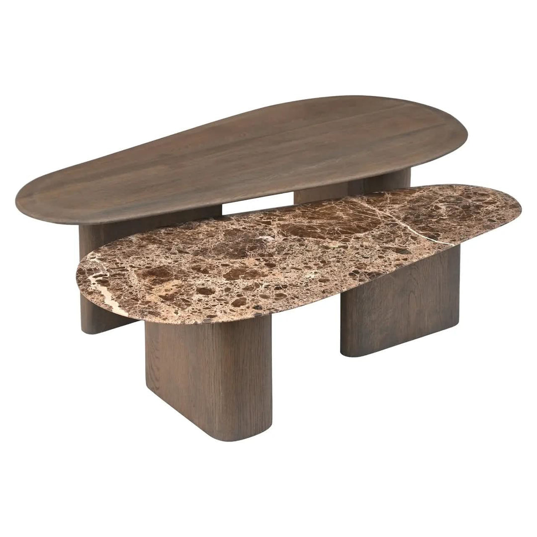 Richmond Interiors Castello Smoked Charchoal Coffee Table (Set of 2)
