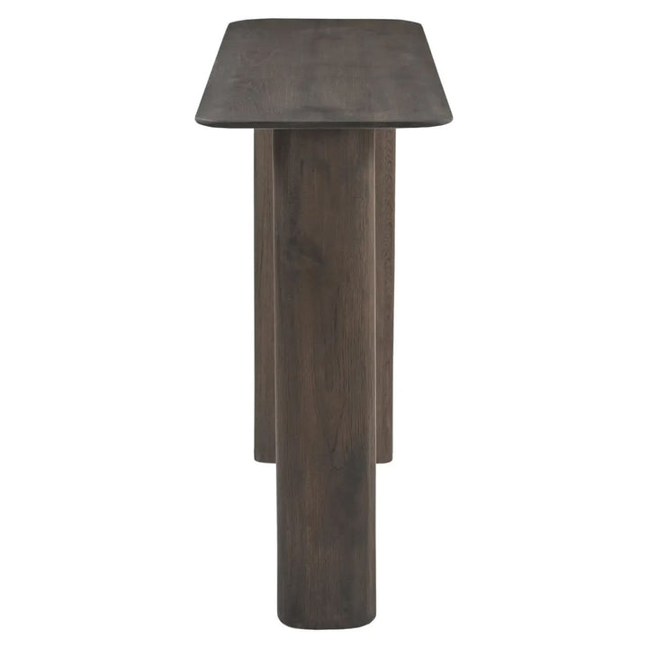 Richmond Interiors Castello Smoked Charchoal Console Table