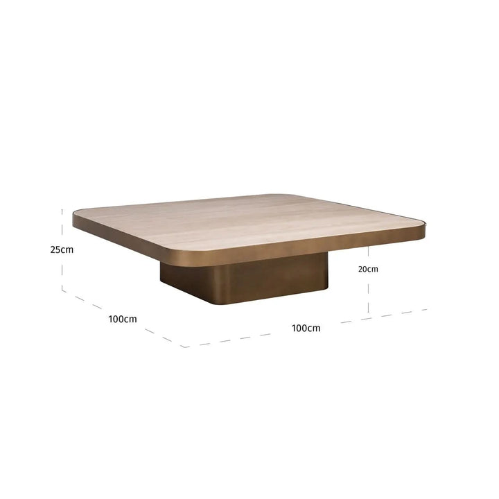 Richmond Interiors Claridge Large Coffee Table in Beige