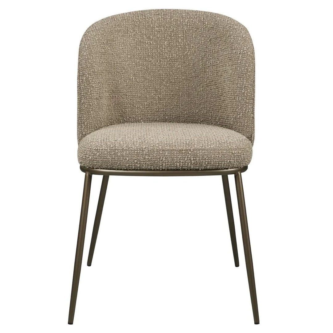 Richmond Interiors Elvi Mocca Chunky Dining Chair (Set of 2)