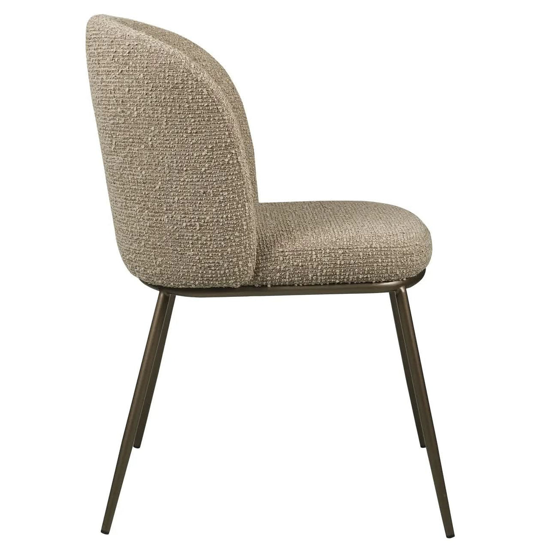 Richmond Interiors Elvi Mocca Chunky Dining Chair (Set of 2)