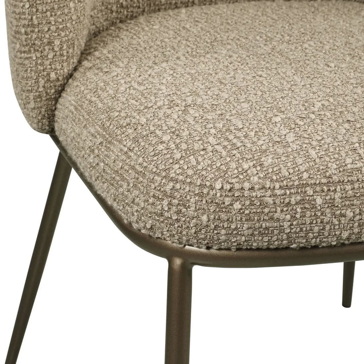 Richmond Interiors Elvi Mocca Chunky Dining Chair (Set of 2)