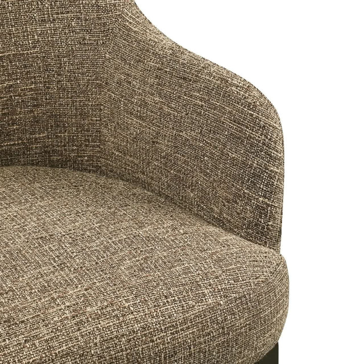 Richmond Interiors Hadley Brown Tweed Dining Chair