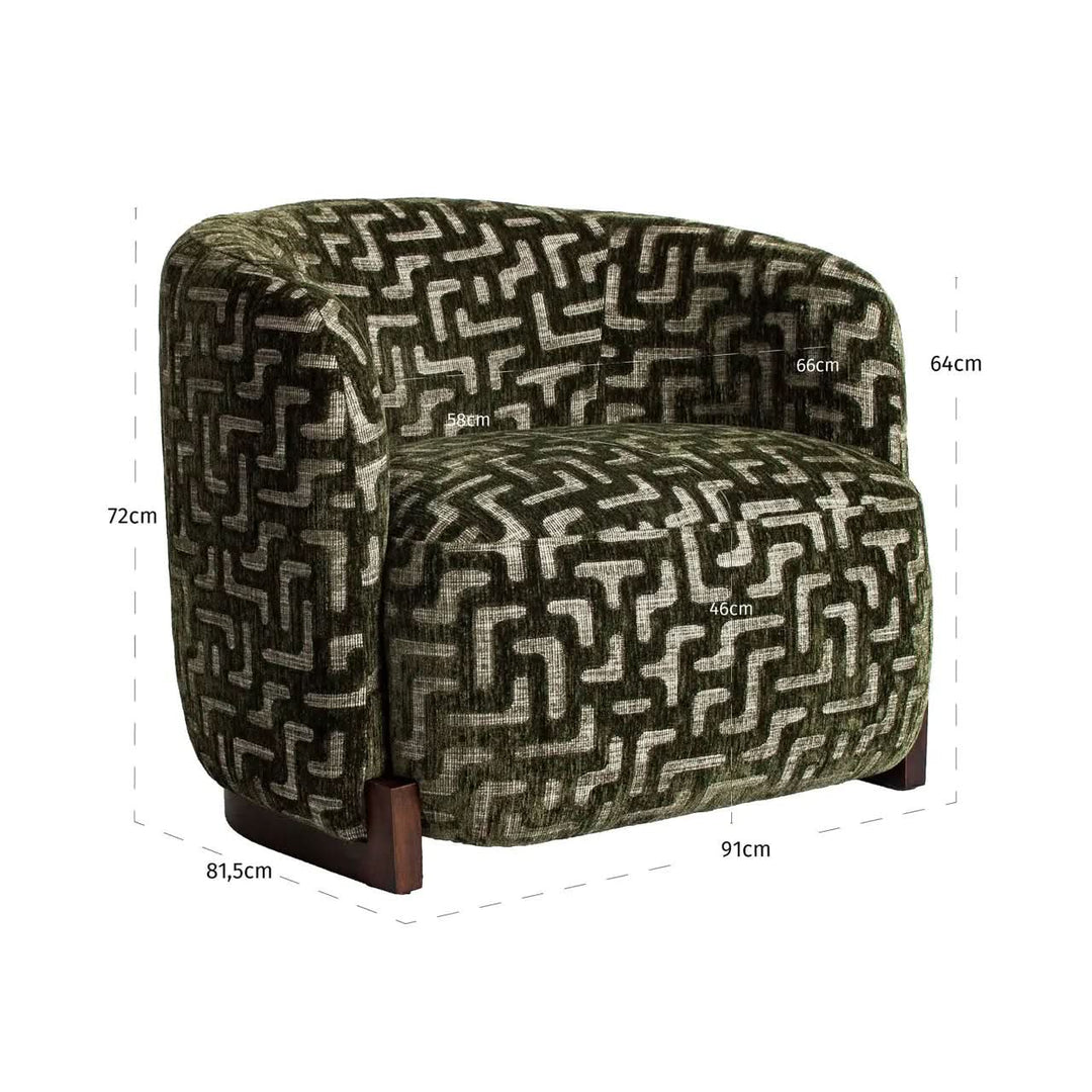 Richmond Interiors Hannah Moss Labyrinth Lounge Chair