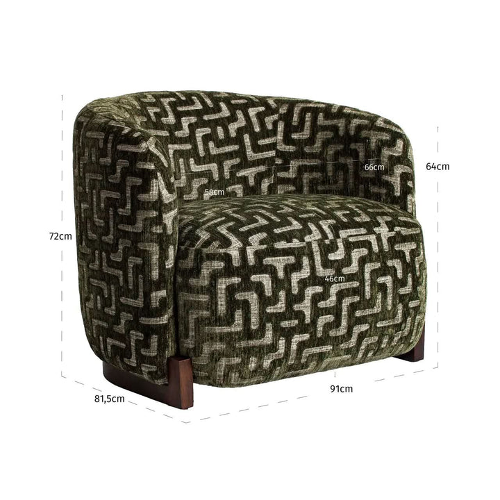 Richmond Interiors Hannah Moss Labyrinth Lounge Chair