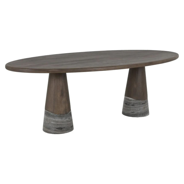 Richmond Interiors Harper Smoked Charchoal Dining Table