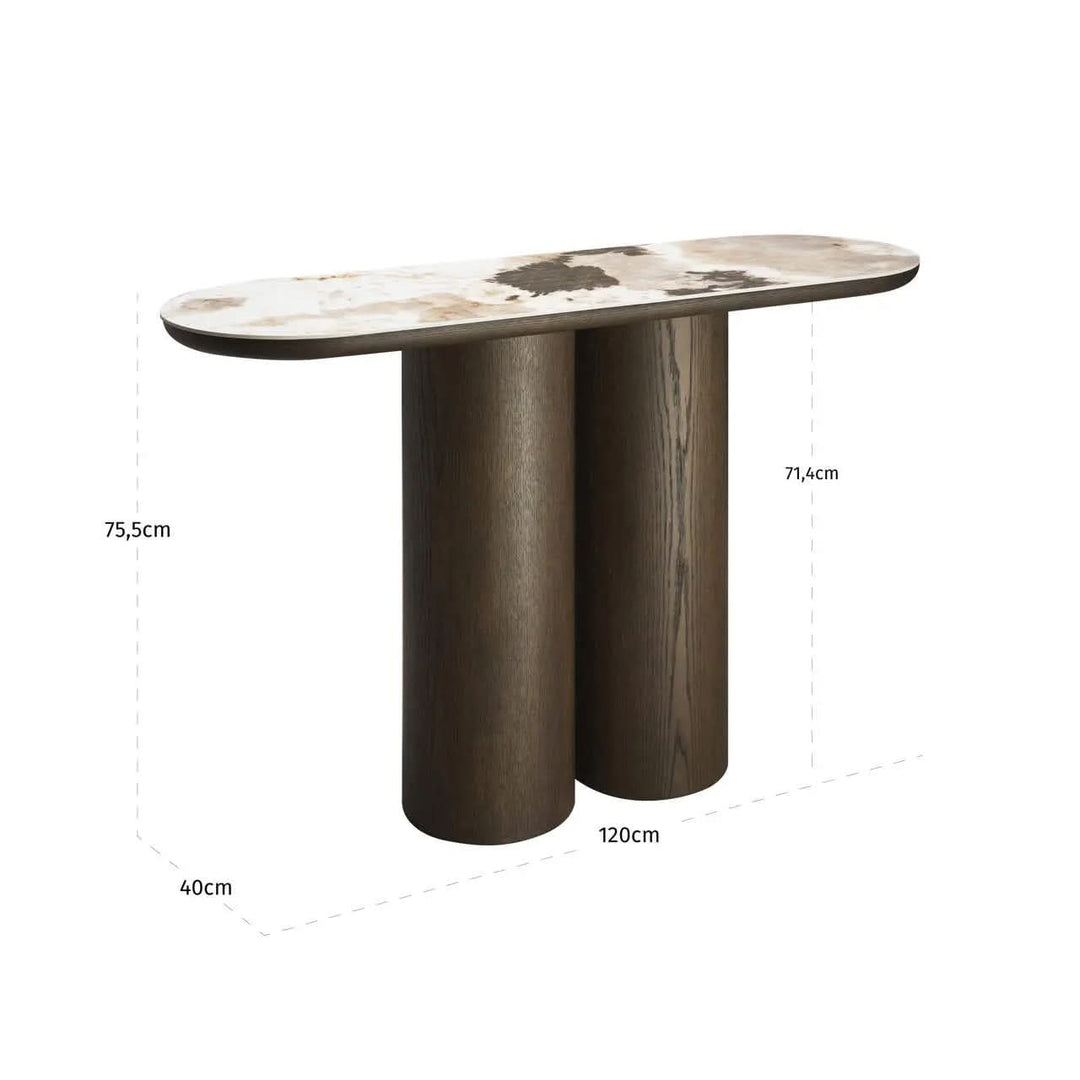 Richmond Interiors Langford Brown Console Table
