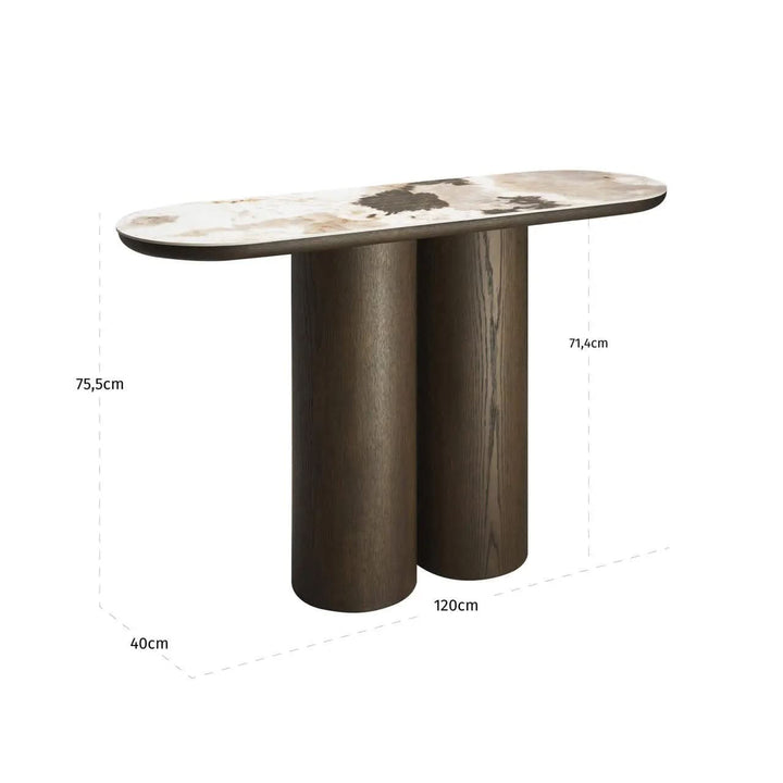 Richmond Interiors Langford Brown Console Table