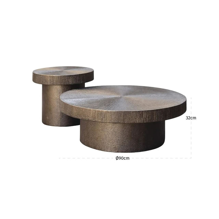 Richmond Interiors Lindo Brunzae Coffee Table (Set of 2)