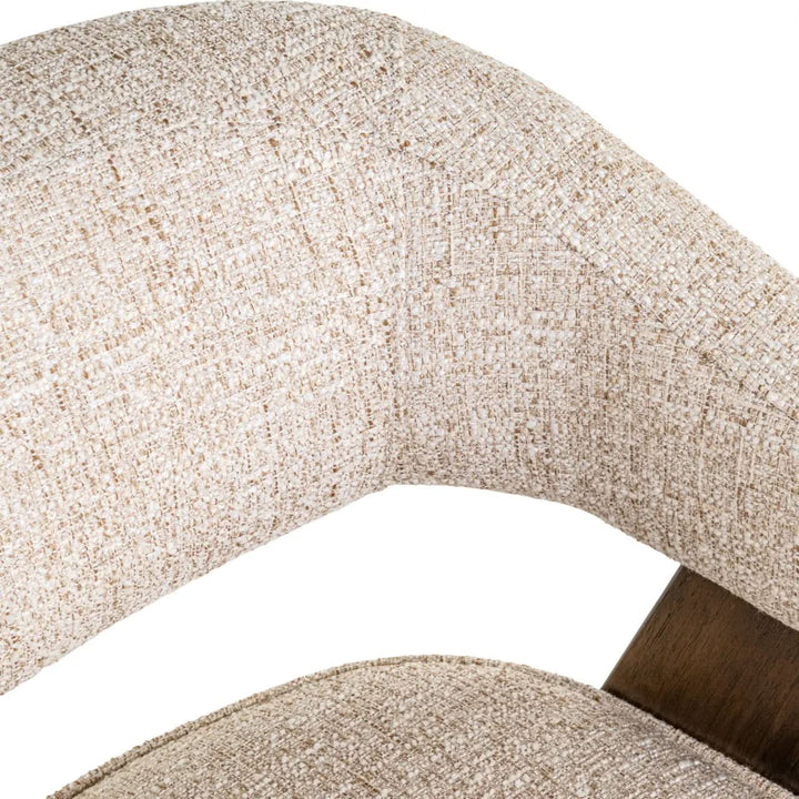Richmond Interiors Mori Cream Tweed Dining Chair