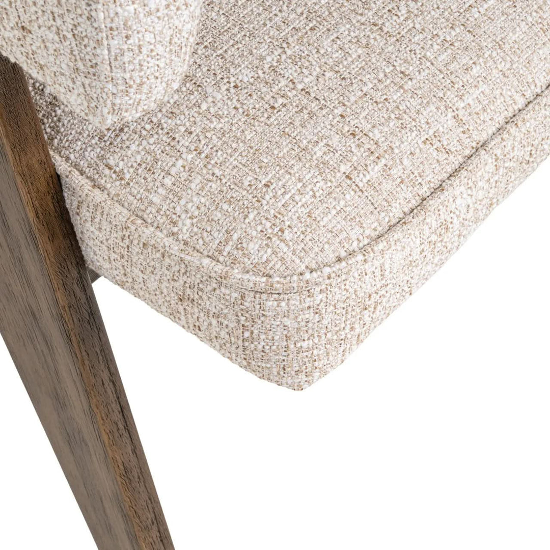 Richmond Interiors Mori Cream Tweed Dining Chair