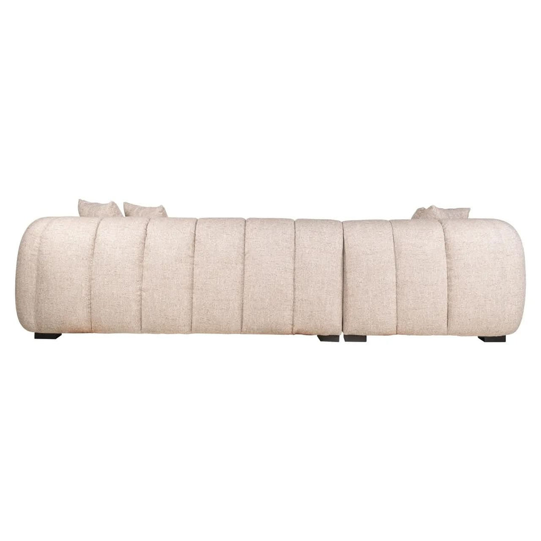 Richmond Interiors Novaro Cream Tweed Lounge Left Sofa