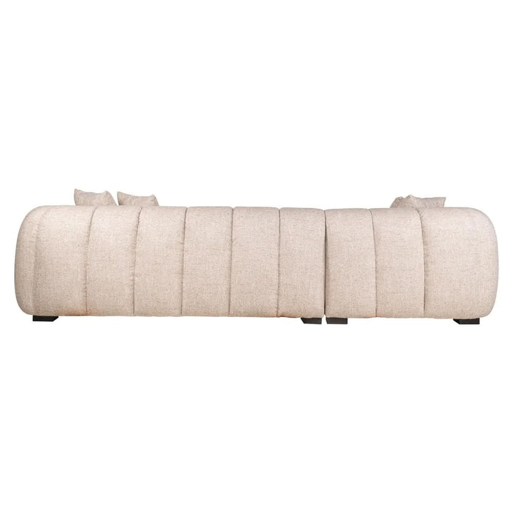 Richmond Interiors Novaro Cream Tweed Lounge Left Sofa