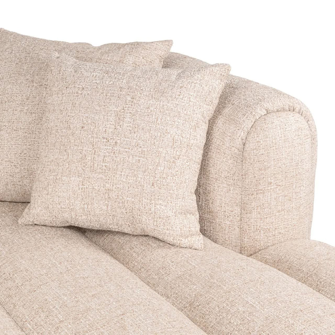 Richmond Interiors Novaro Cream Tweed Lounge Right Sofa
