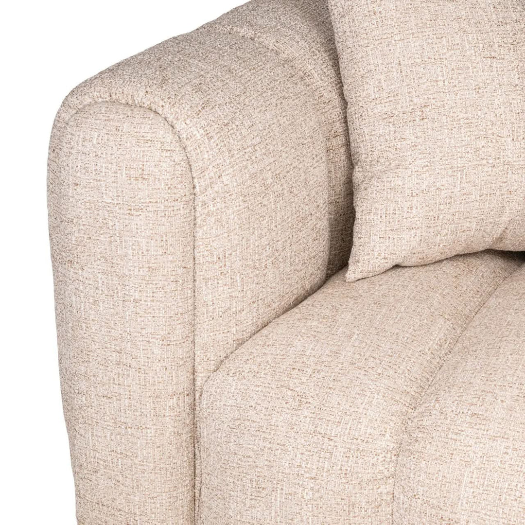 Richmond Interiors Novaro Cream Tweed Lounge Right Sofa