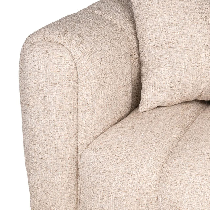 Richmond Interiors Novaro Cream Tweed Lounge Right Sofa