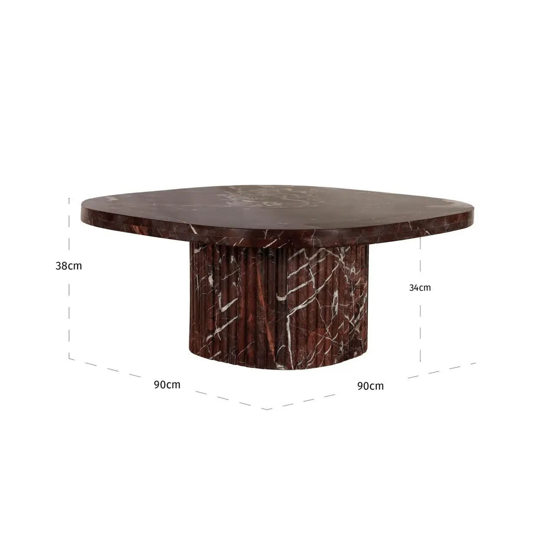 Richmond Interiors Orchid Burgundy Coffee Table