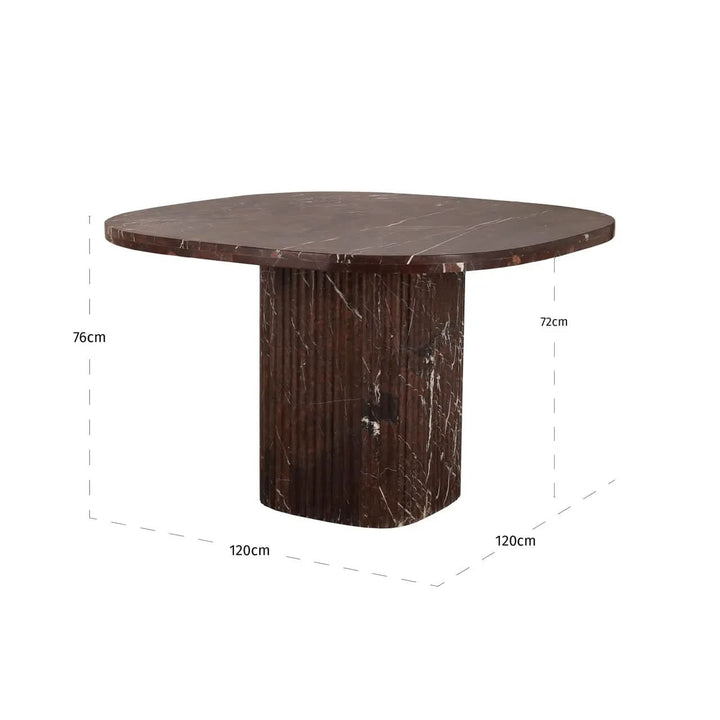 Richmond Interiors Orchid Burgundy Dining Table