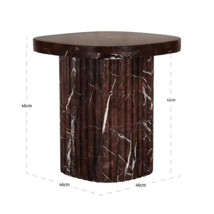 Richmond Interiors Orchid Burgundy End Table