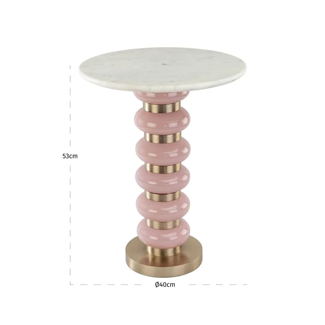 Richmond Interiors Villeray Pink End Table