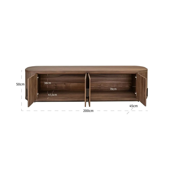 Richmond Interiors Windsor Walnut TV cabinet