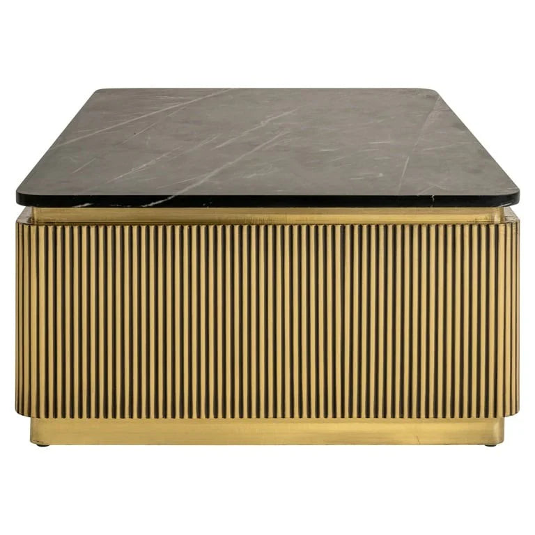 Richmond Interiors Ironville Rectangular Golden Coffee Table