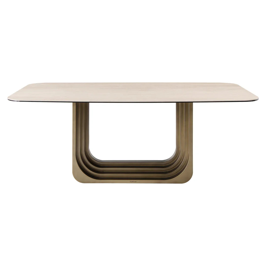 Richmond Interiors Maxfield Ceramic Marble 200cm Dining Table