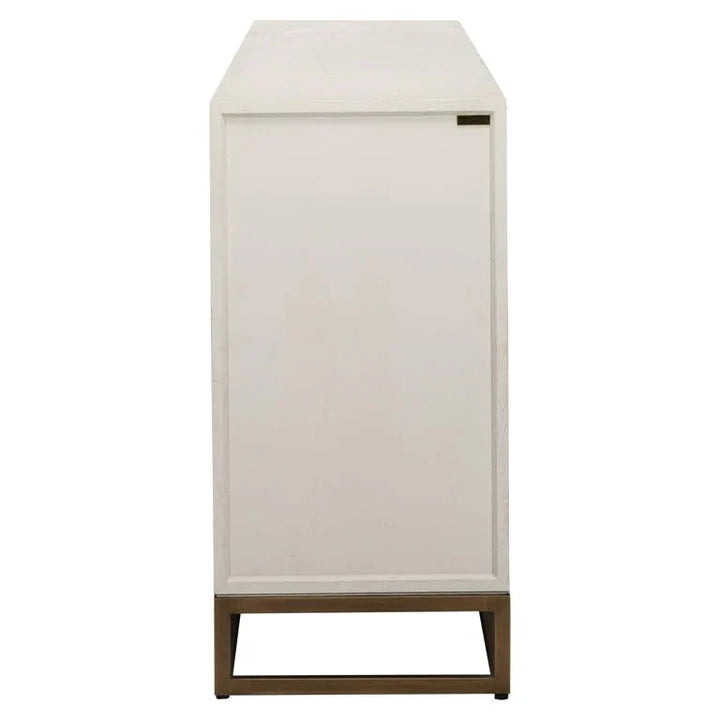 Richmond Interiors Whitebone Brass 4 Door Sideboard