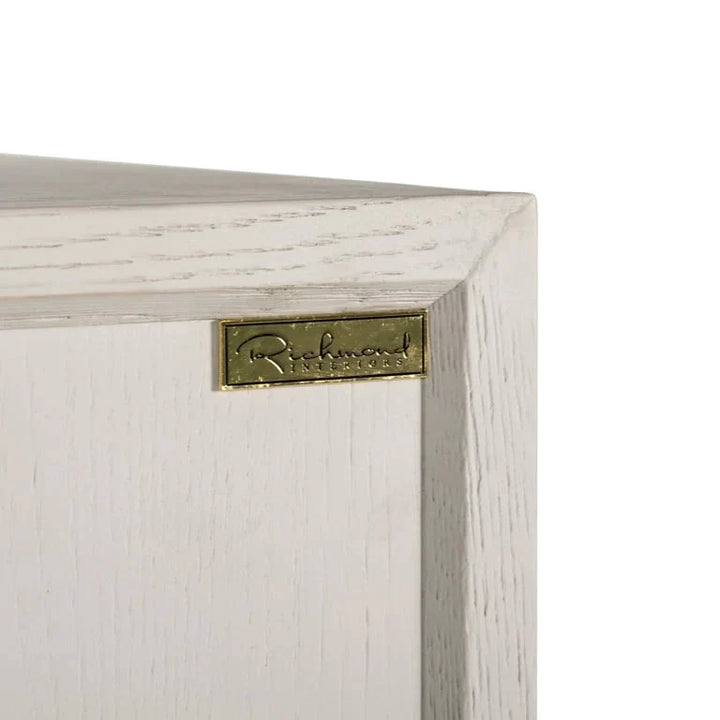 Richmond Interiors Whitebone Brass 4 Door Sideboard
