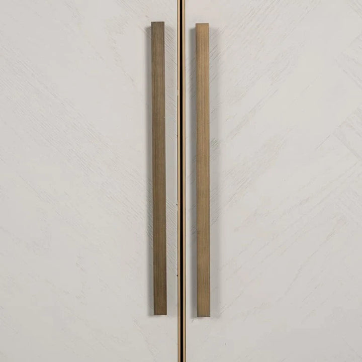 Richmond Interiors Whitebone Brass 4 Door Sideboard