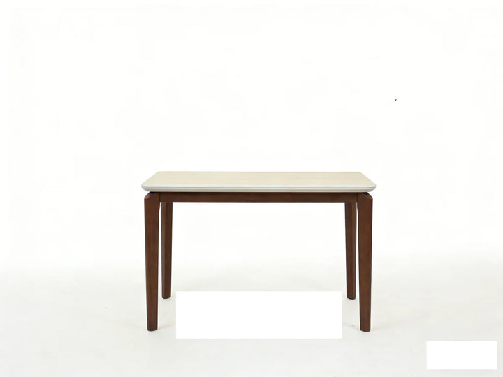Ronda 120cm Italian Walnut & Travertine Ceramic Marble Dining Table