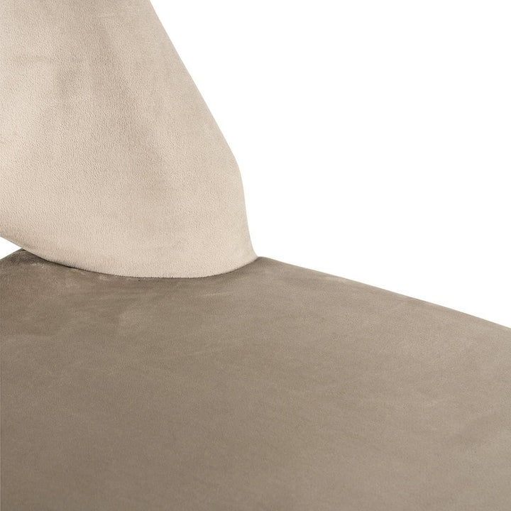 Richmond Interiors Tabitha Taupe Khaki Velvet Dining Chair