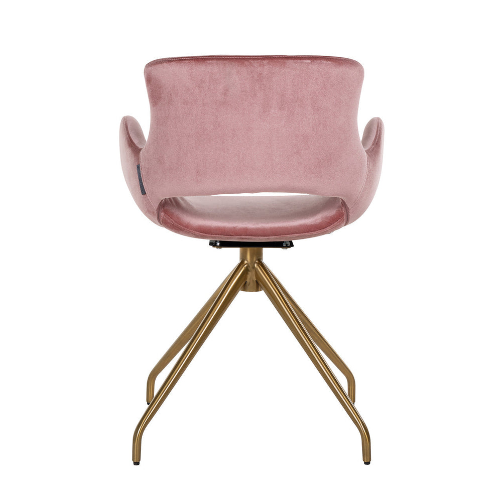 Richmond Chair Sierra Blush Velvet Swivel-Belmont Interiors
