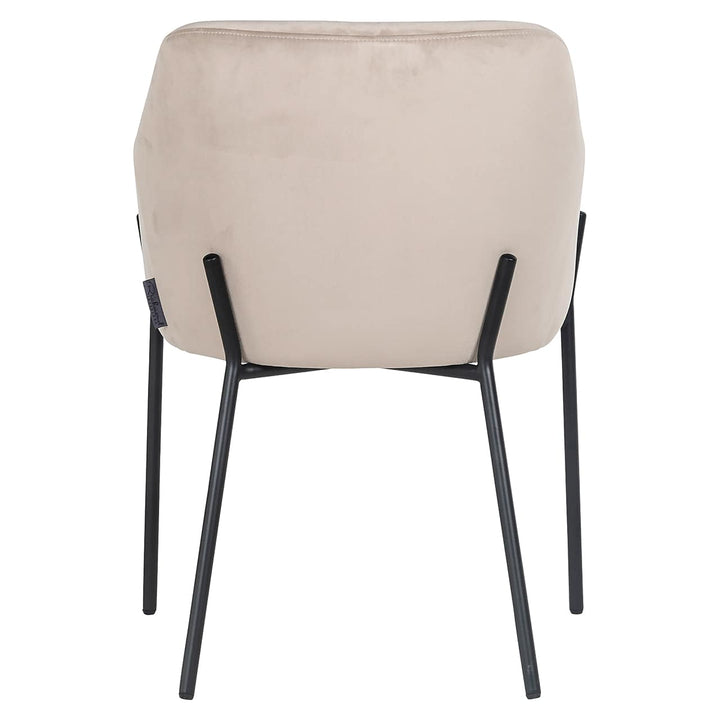 Richmond Interiors Fay Taupe Khaki Velvet Bucket Chair