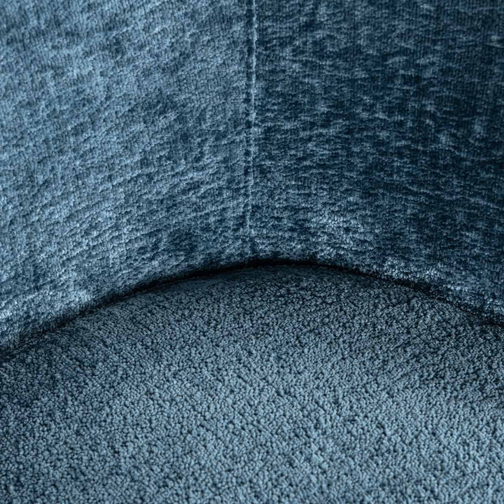 Richmond Interiors Amphara Ocean Blue Chenille Bucket Chair