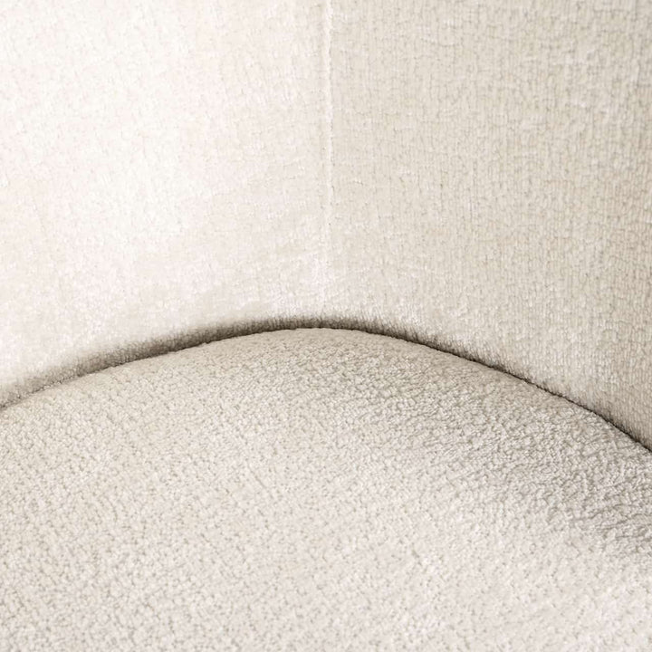 Richmond Interiors Amphara Bergen White Chenille Bucket Chair
