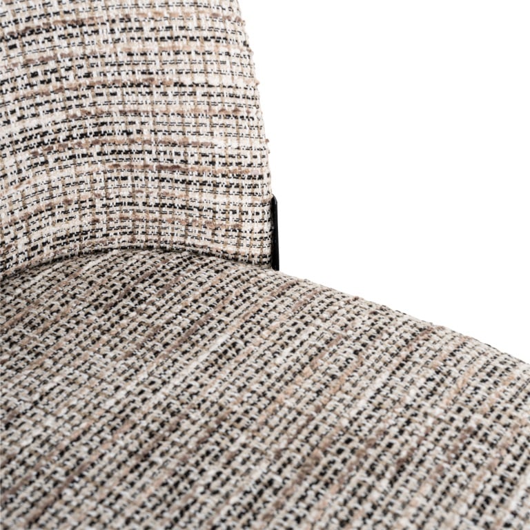 Richmond Interiors Elvi Mixed Taupe Fabric Dining Chair