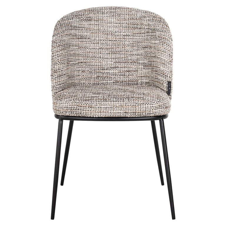 Richmond Interiors Elvi Mixed Taupe Fabric Dining Chair