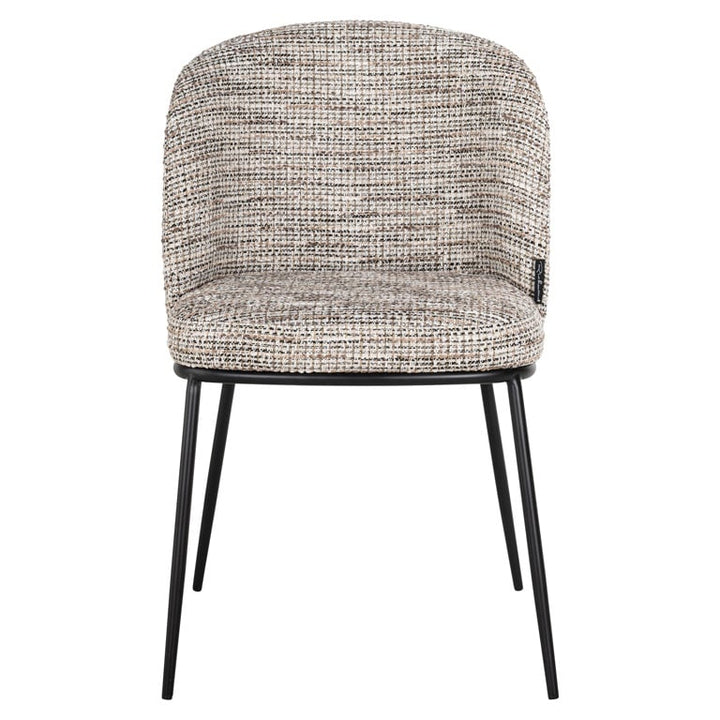 Richmond Interiors Elvi Mixed Taupe Fabric Dining Chair