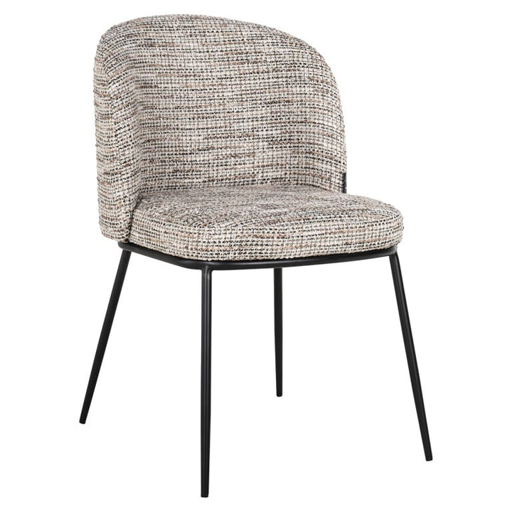 Richmond Interiors Elvi Mixed Taupe Fabric Dining Chair
