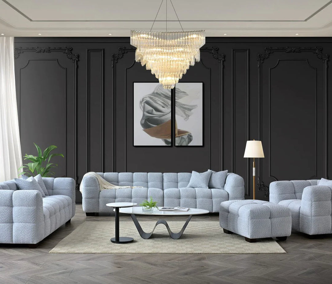 The Bubble Tribeca Pearl Boucle Armchair Premium Boucle Fabric