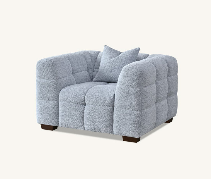 The Bubble Tribeca Pearl Boucle Armchair Premium Boucle Fabric