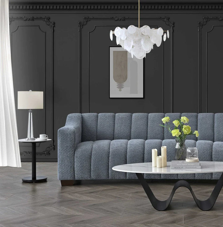 The Kelly Iron Boucle 3 Seater Premium Sofa Iron Boucle Fabric