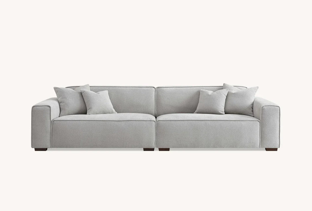 The Dakota Pebble Boucle 4 Seater With Chaise Premium Sofa Pebble Boucle Fabric